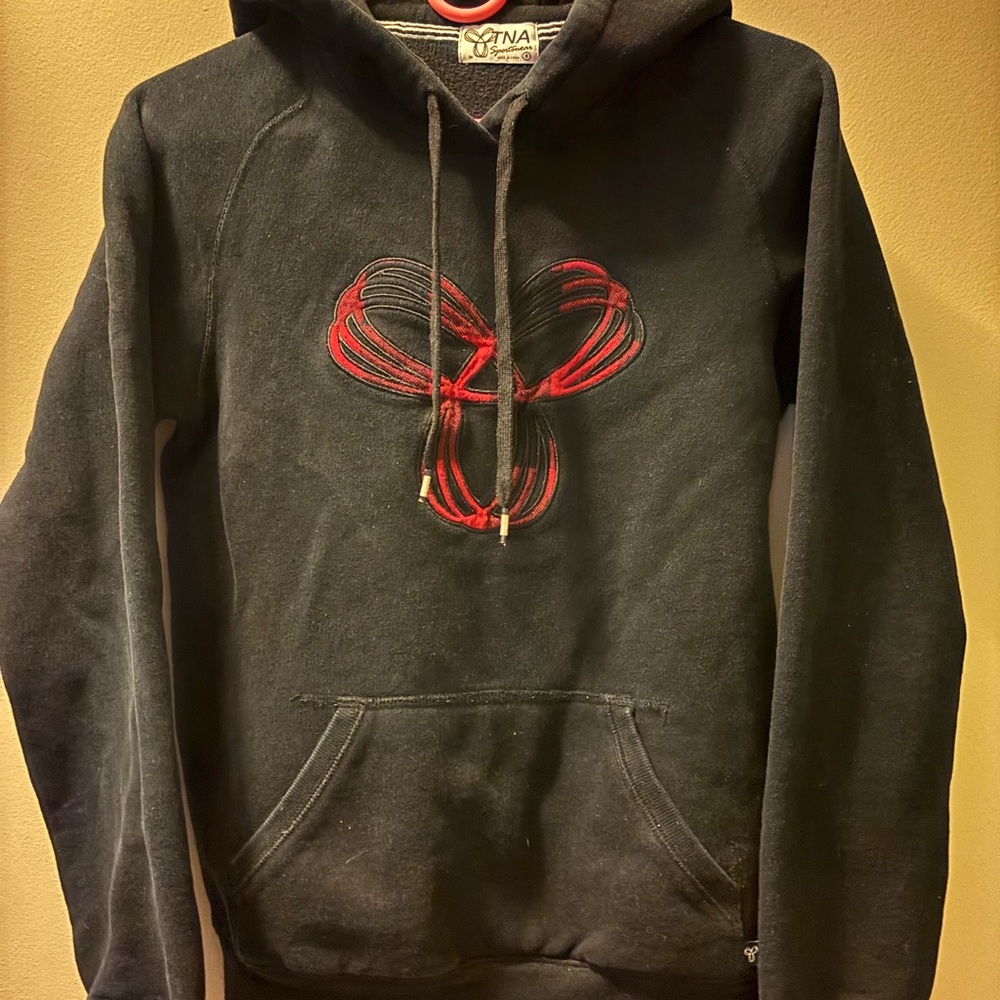 TNA Black and Red Sweatshirt Hoodie